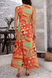 Bohemian Patchwork Maxi Dress