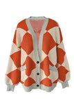 Geometric Patterned Cardigan
