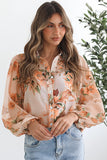 Floral Puff Sleeve Blouse