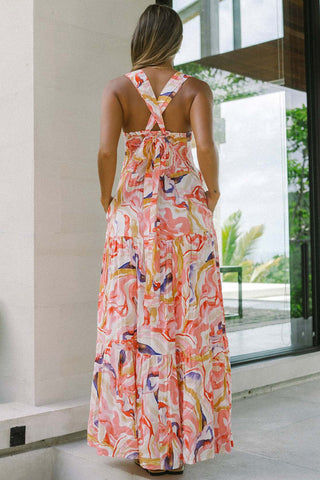 Sleeveless Floral Maxi Dress
