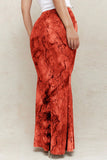 Elegant Maxi Skirt with Side Buckle