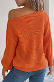 Off-Shoulder Knit Sweater