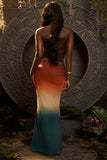Draped Halter Skirt Set