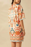 Boho Floral Mini Dress