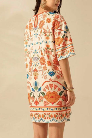 Boho Floral Mini Dress