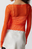 Long Sleeve Lace Top