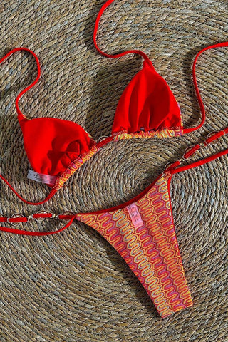 Stylish Patterned Bikini Set