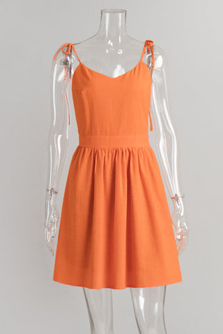 Strappy A-Line Casual Dress