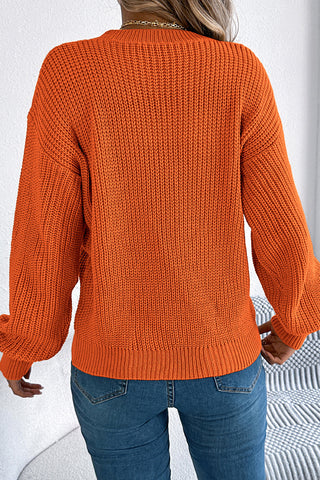 Chevron Pattern Knit Sweater