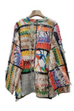 Patchwork Fringed Sweater