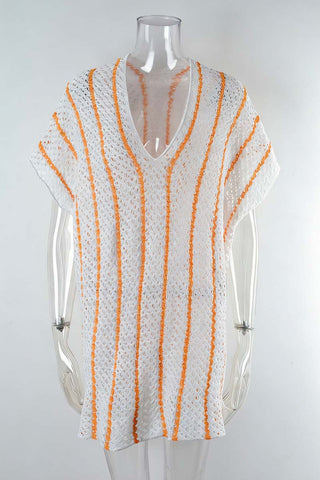 Breezy Knit V-Neck Cover-Up