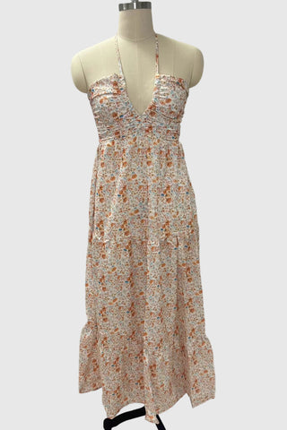 Halter Neck Maxi Dress
