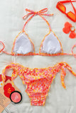 Floral Triangle Bikini Set
