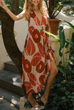 Halter Neck Bohemian Casual Dress