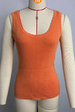 Scalloped-Edge Tank Top