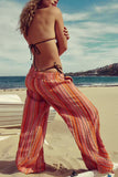 Striped Wide-Leg Casual Pants