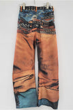 Artistic Wide-Leg Jeans