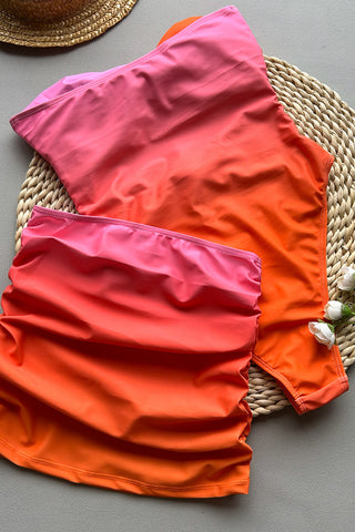 Cutout Two-Piece Beach Outfit