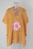Floral Mesh Beach Cover-Up