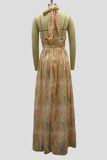 Halter-Neck Flowing Dress
