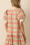 Tulip Print Casual Dress