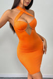 Halter Cutout Summer Sundress