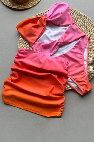 Cutout Two-Piece Beach Outfit