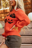 Halloween Pumpkin Graphic Sweatshirt