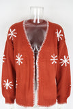 Open-Front Cardigan with Pattern