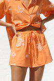 Printed Relaxed Fit Two-Piece Set