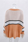 Oversized Striped Knit Sweater