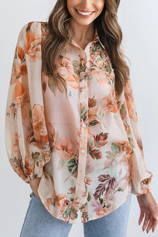 Floral Puff Sleeve Shirt