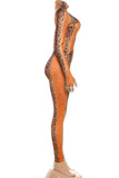 Snakeskin Patterned Jumpsuit