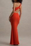 Cutout Maxi Dress with Ruched Details