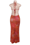 Halter Neck Maxi Dress