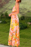 Floral Maxi Dress with Square Neckline