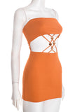 Strappy Cut-Out Casual Dress