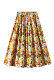 Floral Tiered Casual Skirt