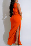 Twist Halter Maxi Dress