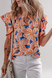 Ruffle Sleeve Blouse