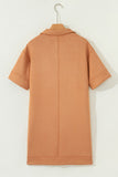 Short Sleeve Pocket Casual Dress