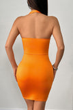 Halter Cutout Summer Sundress