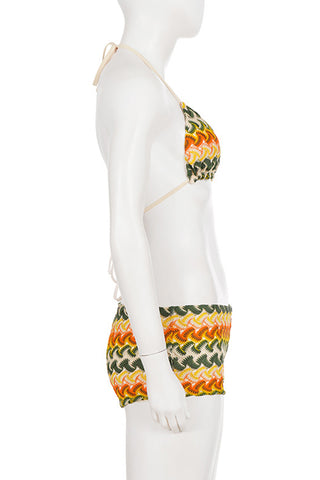 Crochet Bikini Set with Adjustable Ties