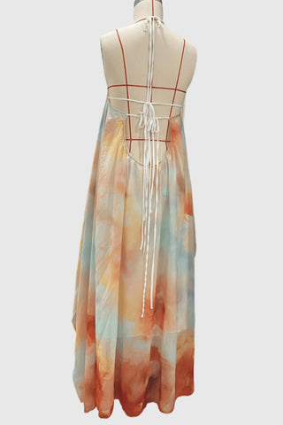 Flowing Halter Maxi Dress