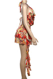 Tiered Ruffle Halter Dress