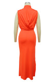 Twist Halter Maxi Dress