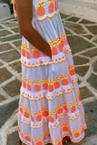 Patterned Casual Maxi Dress
