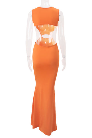 Cut-Out Waist Dress