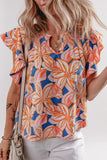 Ruffle Sleeve Blouse