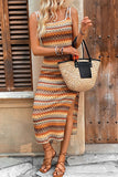 Geometric Print Vacation Dress